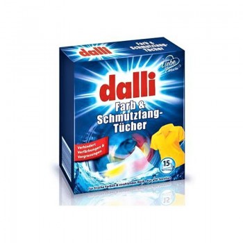 DALLI Ubrousky na praní barevného prádla 15ks
