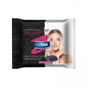 DEEP FRESH MAKE-UP Vlhčené odličovací ubrousky s kaviárem 25ks