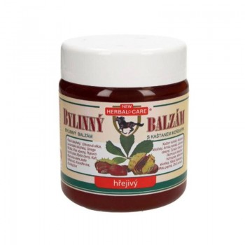 HERBAL CARE Bylinný balzám s kaštanem koňským - HŘEJIVÝ 500ml