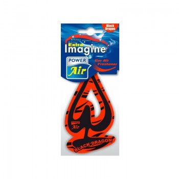POWER AIR IMAGINE EXTRA BLACK DRAGON (ČERNÝ DRAK) Papírový osvěžovač vzduchu 1ks