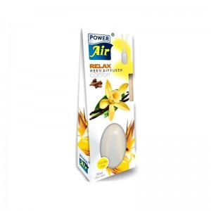 POWER AIR RELAX REED DIFFUSER VANILLA Osvěžovač vzduchu 85ml + ratanové tyčinky 7ks