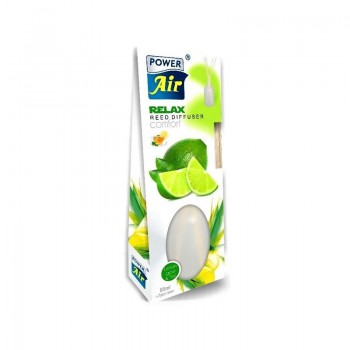 POWER AIR RELAX REED DIFFUSER LEMON GRASS & TEA Osvěžovač vzduchu 85ml + ratanové tyčinky 7ks