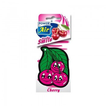 POWER AIR FRESH SMILE CHERRY (TŘEŠEŇ) Papírový osvěžovač vzduchu 1ks