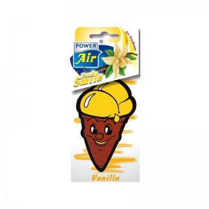 POWER AIR FRESH SMILE VANILLA (VANILKA) Papírový osvěžovač vzduchu 1ks