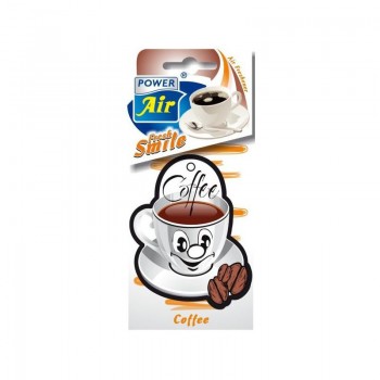 POWER AIR FRESH SMILE COFFEE (KÁVA) Papírový osvěžovač vzduchu 1ks