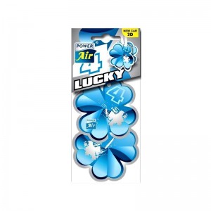 POWER AIR 3D LUCKY 4 NEW CAR Papírový osvěžovač vzduchu 1ks