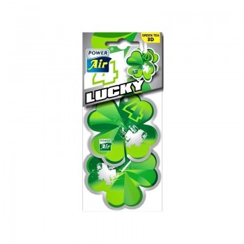 POWER AIR 3D LUCKY 4 GREEN TEA Papírový osvěžovač vzduchu 1ks