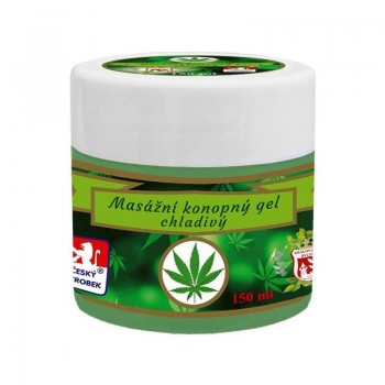 MASÁŽNÍ KONOPNÝ GEL Chladivý 150ml