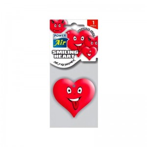 POWER AIR SMILING HEART Papírový osvěžovač vzduchu - VYPLÁZNUTÝ JAZYK 1ks