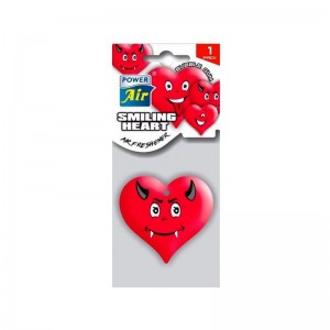 POWER AIR SMILING HEART Papírový osvěžovač vzduchu - ČERT 1ks