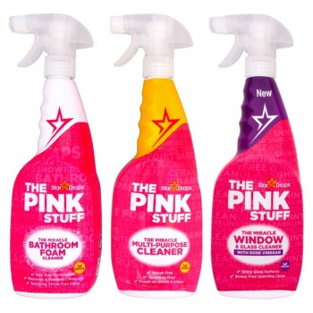 STARDROPS PINK STUFF Pěna koupelna + Univerzál + Pěna okna 3x750ml